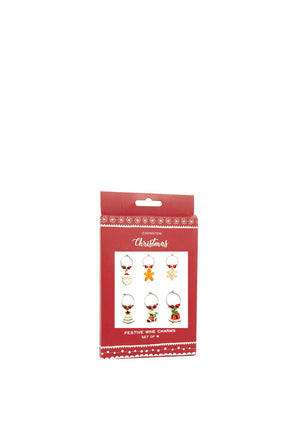Eddingtons Festive Wine Charms, 6 Piece Set
