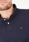 Eden Park Long Sleeve Polo Shirt, Navy