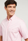 Eden Park Short Sleeve Gingham Shirt, Pink