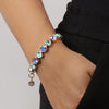 Dyrberg/Kern Elaine Bracelet, Aqua & Gold