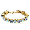 Dyrberg/Kern Elaine Bracelet, Aqua & Gold