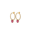 Dyrberg/Kern Elana Earrings, Gold & Pink