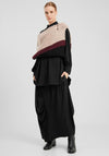 Elsewhere Asymmetrical Contrasting Stripe Top, Multi