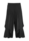 Elsewhere Pleated Wide Leg Trousers, Black