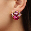 Dyrberg/Kern Emma Earrings, Light Rose & Gold