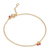 Enamel Cherry Bracelet, Gold