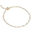 Enamel Lola Bracelet, Gold & Cream