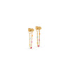 Enamel Lola Earrings, Gold & Pastel Multi