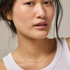 Enamel Lola Necklace, Gold & Cream