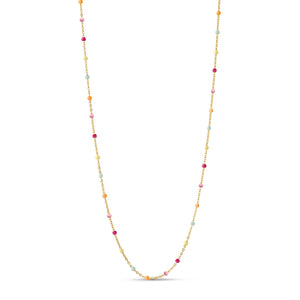 Enamel Lola Necklace, Gold & Pastel Multi