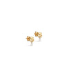 Enamel Mio Pearl Stud Earrings, Gold