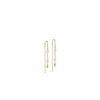 Enamel Sofia Pearl Earrings, Gold