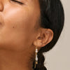 Enamel Sofia Pearl Earrings, Gold