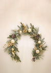 Enchante Frosted Golden Sparkle Bauble Garland