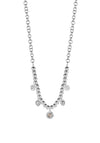 Newbridge Ti Amo Light Peach Necklace, Silver