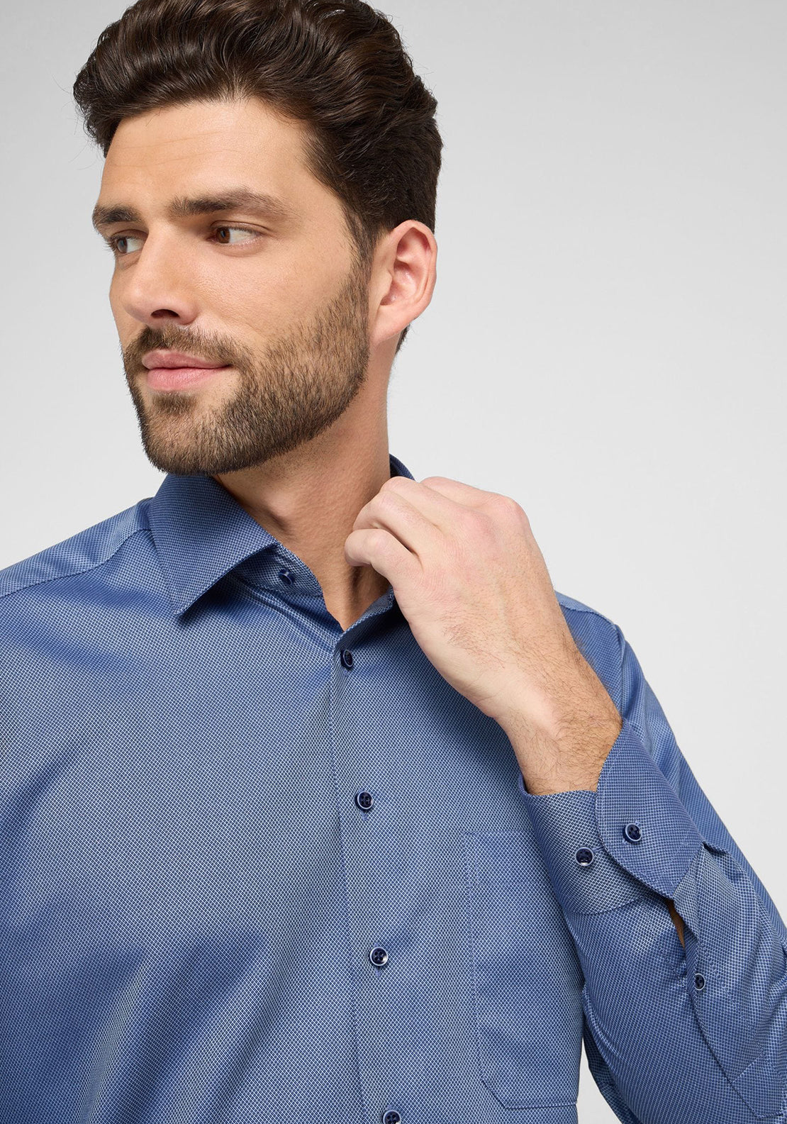 1863 by Eterna Comfort Fit Shirt, Dark Blue
