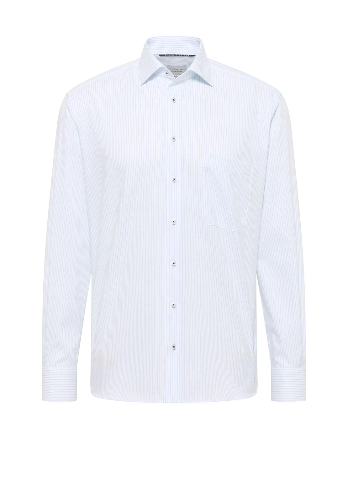 Eterna Comfort Fit Stripe Shirt, Blue & White