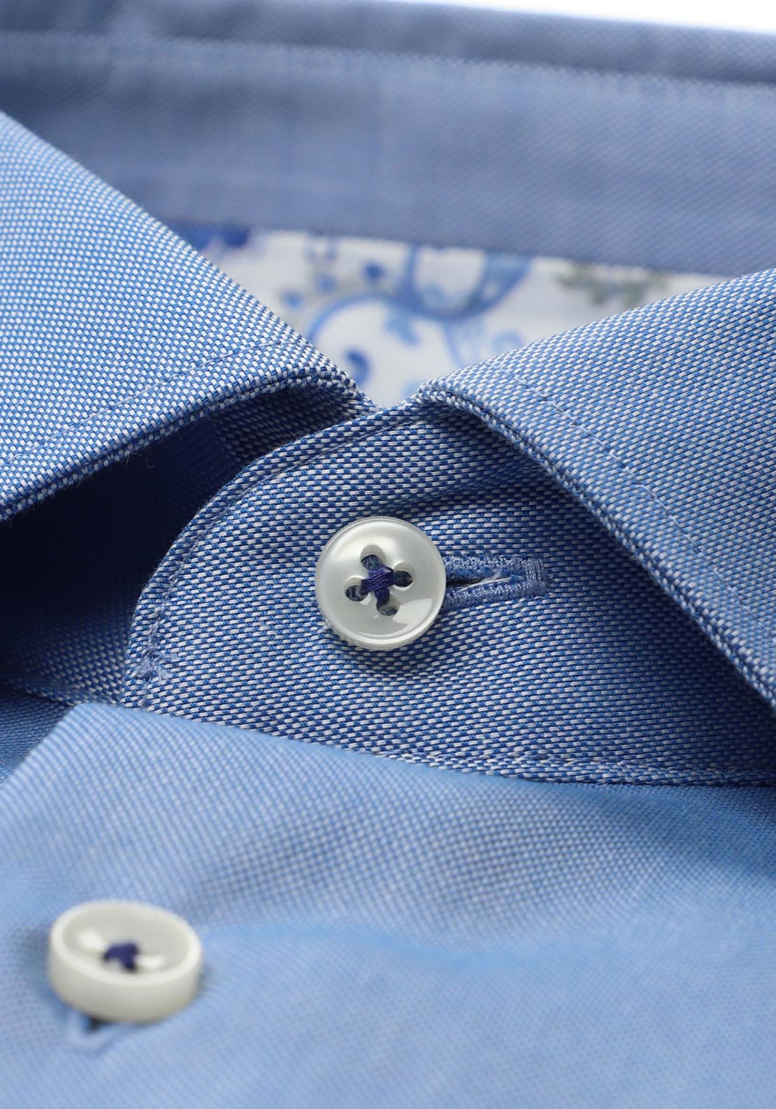 1863 by Eterna Comfort Fit Textured Shirt, Blue