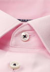 Eterna Comfort Fit Textured Shirt, Pink