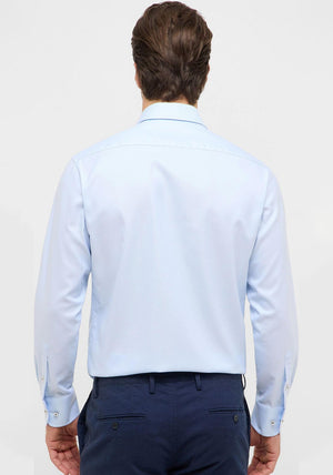 1863 By Eterna Micro Print Modern Fit Shirt, Blue