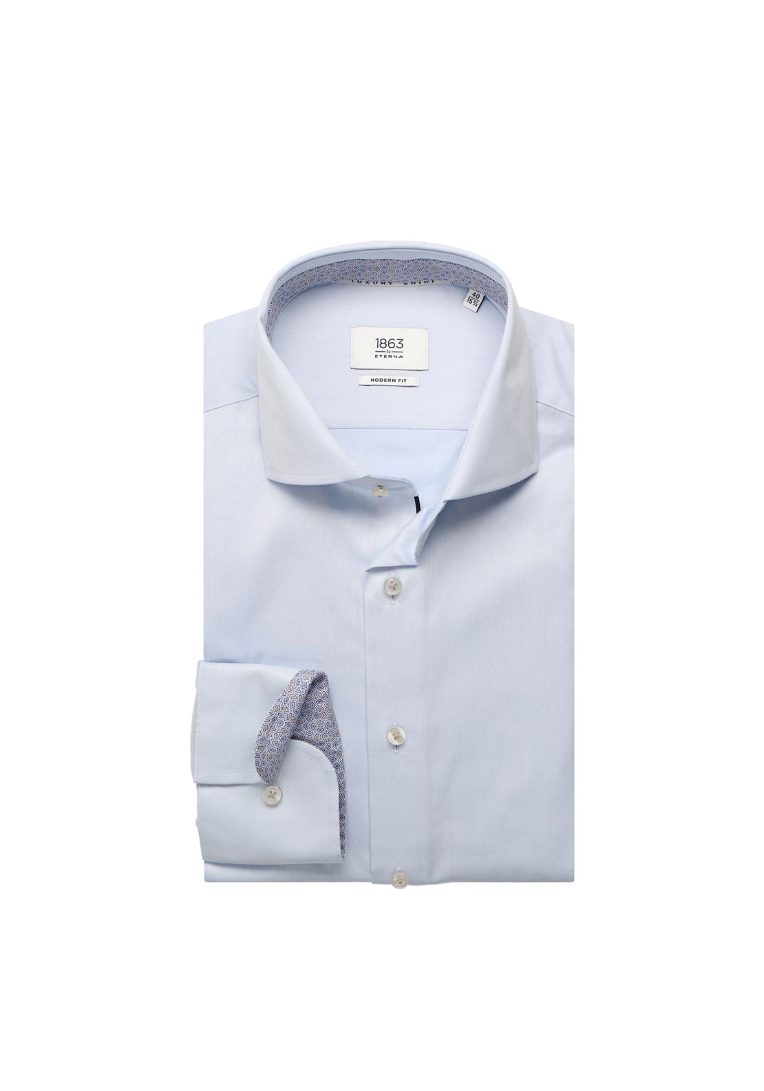 1863 by Eterna Modern Fit Shirt, Blue