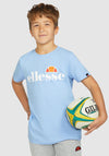 Ellesse Boys Malia Logo T-Shirt, Light Blue