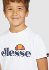 Ellesse Boys Malia Logo T-Shirt, White