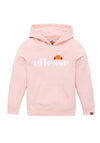 Ellesse Girls Isobel Logo Graphic Hoody, Light Pink