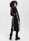 Elsewhere Nova Patch Print, Jersey Midi Dress, Black