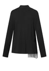 Elsewhere Alegre Patch Pattern Jersey Jacket, Black