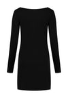 Elsewhere Kate Basic Long Jersey Top, Black