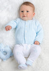 Emile Et Rose Archer Baby Boys Cardigan & Babygrow Set, Pale Blue