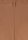 EsQualo Basic Casual With Belt Trousers, Tan