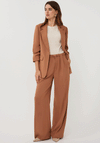 EsQualo Three-Quarter Length Sleeve Blazer, Tan