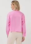 Esqualo Button up Cropped Shirt, Pink