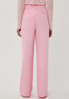 Esqualo Wide Leg Twill Trousers, Light Pink