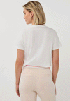 Esqualo Sequin Graphic Print T-Shirt, White