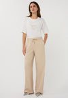 EsQualo Glitter Graphic Relaxed T-Shirt, White