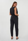 Esqualo High Neck Sleeveless Top, Black