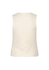 Esqualo Textured Vest, Cream