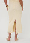 Esqualo Textured Midi Pencil Skirt, Cream