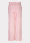 Esqualo Striped Wid Leg Trousers, Pink and White