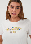 Esqualo Beaded Print T-Shirt, White