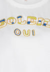 Esqualo Beaded Print T-Shirt, White
