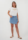 Esqualo Beaded Print T-Shirt, White