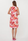 Esqualo Sleeveless Botanical Print Midi Dress, Cream Multi