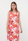 Esqualo Sleeveless Botanical Print Midi Dress, Cream Multi
