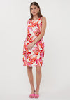 Esqualo Sleeveless Botanical Print Midi Dress, Cream Multi