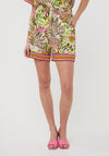 Esqualo Botanical Print Shorts, Green Multi