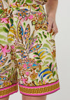 Esqualo Botanical Print Shorts, Green Multi